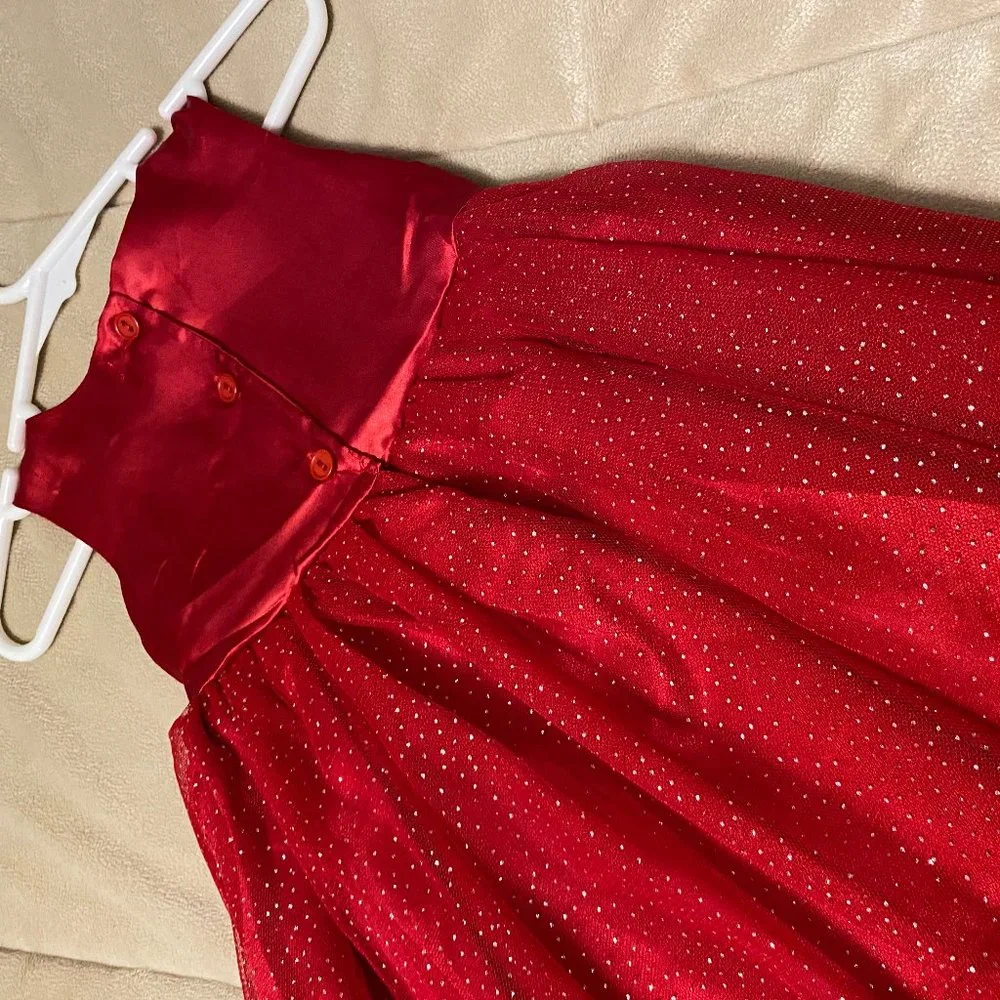 Nannette 2pc. Baby Girl Black & White Coat / Red Dress & Black Shoes - Picture 5 of 15